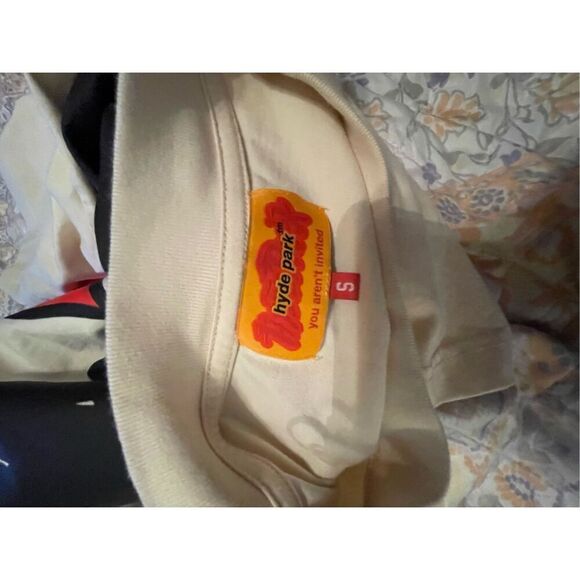 Hyde Park Mens Cream Coming In Hot Crewneck Short Sleeve T-Shirt Small - Picture 10 of 12